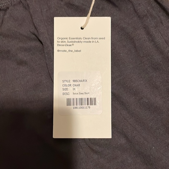 MATE the Label Tencel Sleep Shorts CHARCOAL - Picture 4 of 4